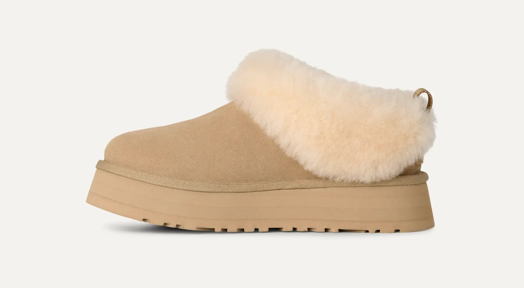 UGG® Tazzelle Platform Slipper – Ultra-Plush Sheepskin Comfort with Sugarcane Sole