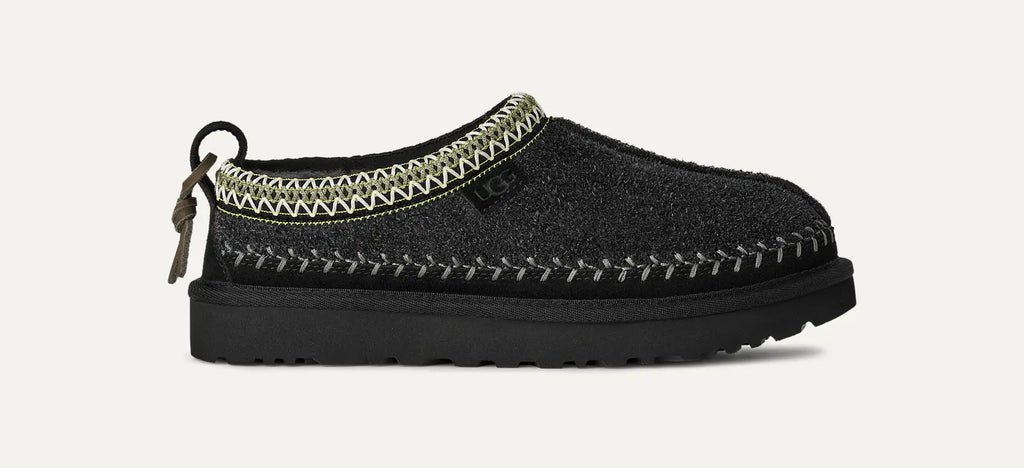 Tasman Biarritz – Limited Edition Hairy Suede Slippers with UGGbraid Collar