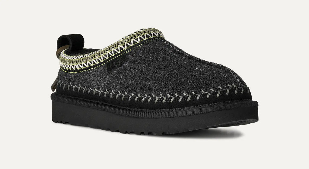 Tasman Biarritz – Limited Edition Hairy Suede Slippers with UGGbraid Collar