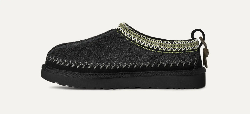 Tasman Biarritz – Limited Edition Hairy Suede Slippers with UGGbraid Collar