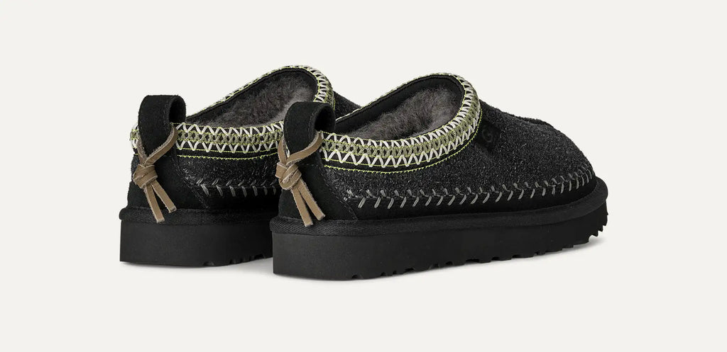Tasman Biarritz – Limited Edition Hairy Suede Slippers with UGGbraid Collar