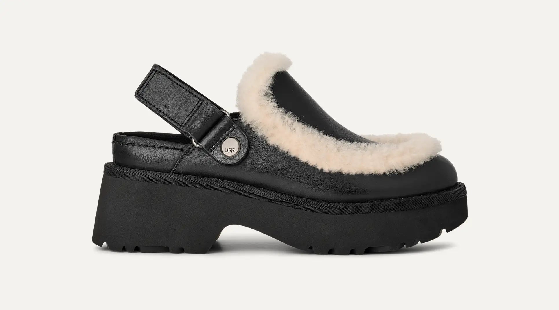 UGG® Esmee Leather Clog – Heritage Comfort, Elevated Style