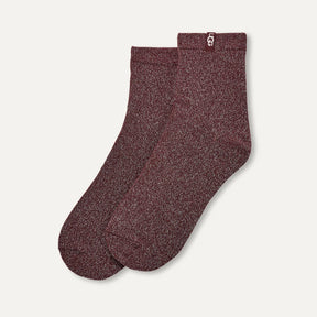 UGG® Lavinia Shimmer Quarter Socks – Sparkle in Every Step