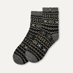 UGG® Cressida Cozy Quarter Sock – Plush Comfort with UGGIsle Flair