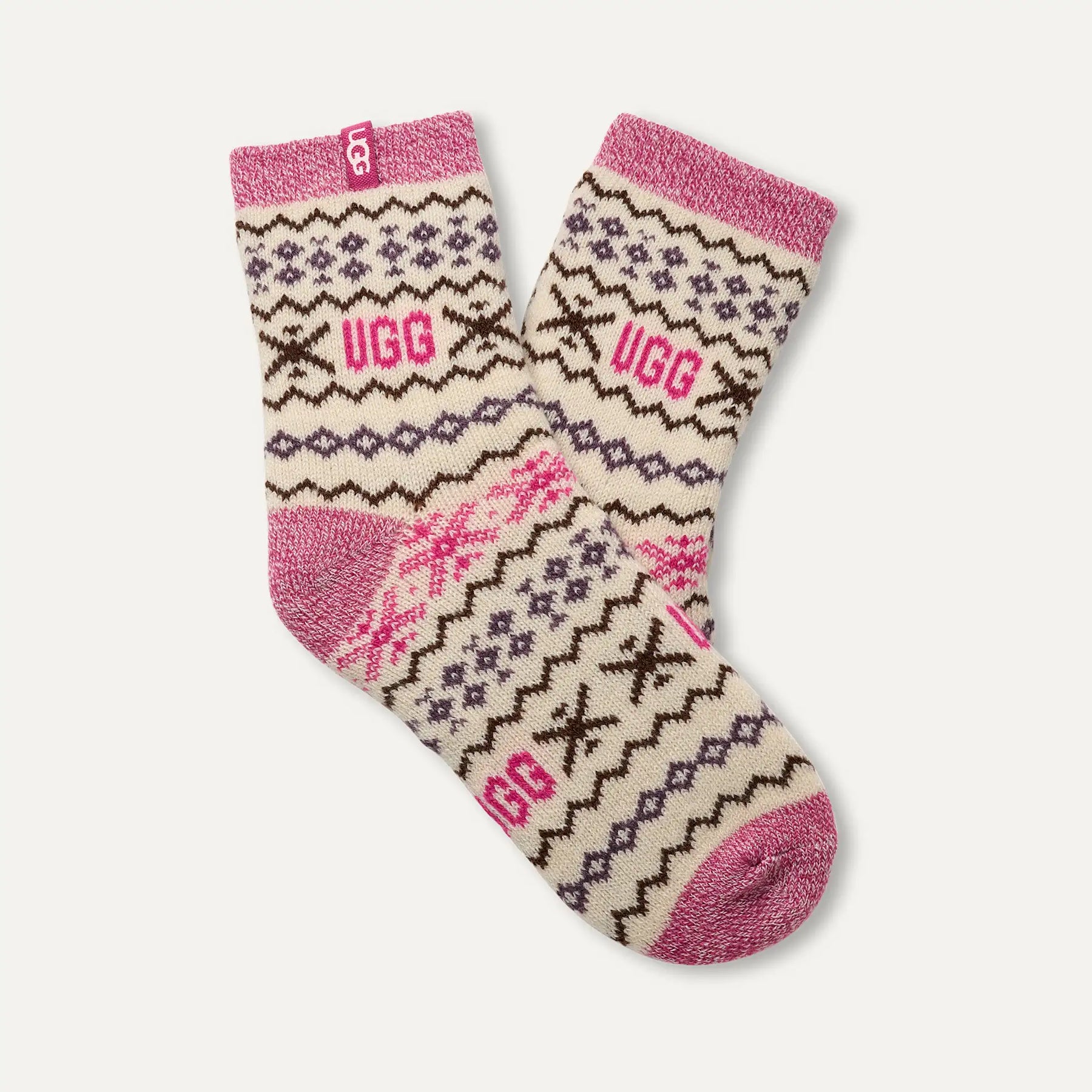 UGG® Cressida Cozy Quarter Sock – Plush Comfort with UGGIsle Flair