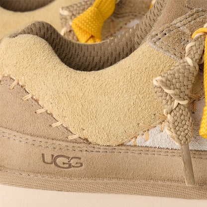 UGG Lo Lowmel Biarritz Sneaker – Hairy Suede Upper, Lightweight Sugarcane EVA Outsole & Retro Design