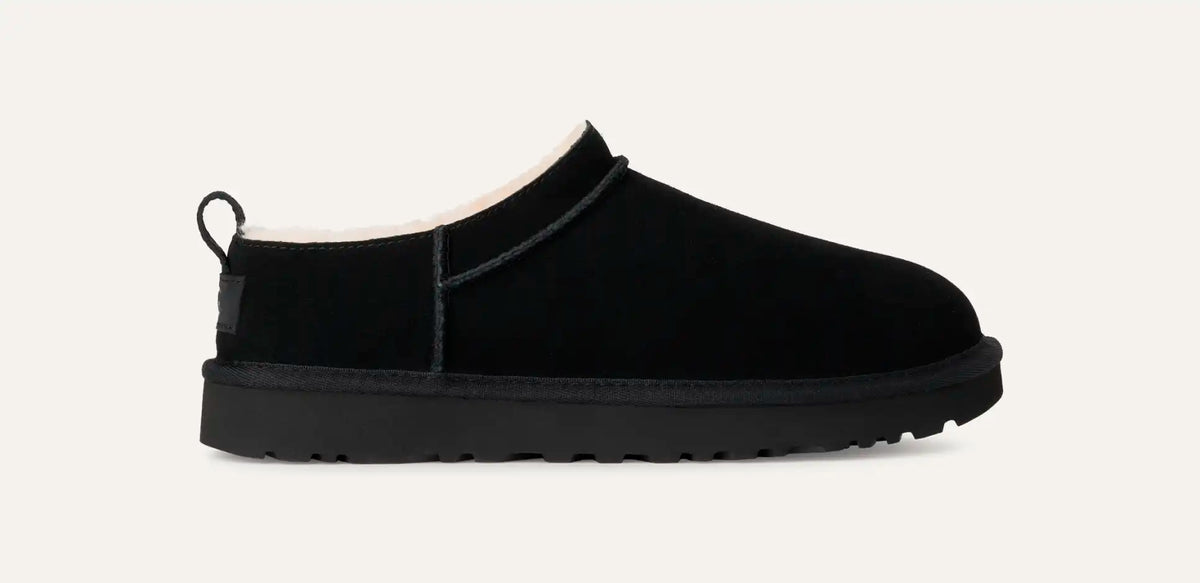 UGG Women’s Classic Micro Boot – Water-Resistant Suede & Sheepskin Lining with Sugarcane EVA Sole
