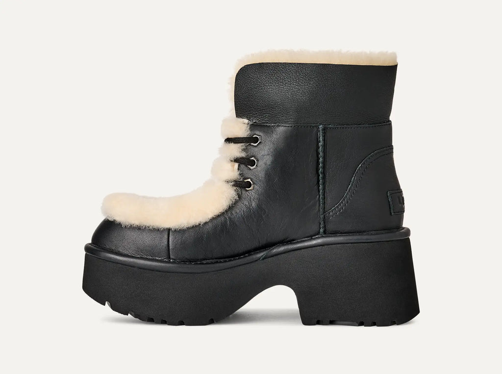 UGG® Esmee Leather Lace Up – Elevated Classics with Sheepskin Luxury