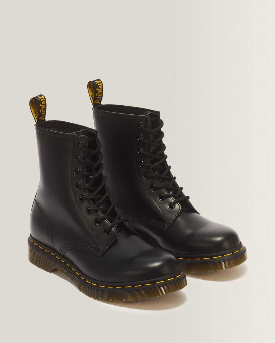 1460 Smooth Leather Lace Up Boots — Black