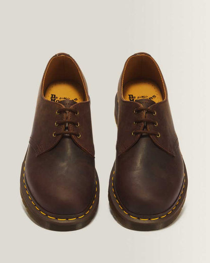 1461 Crazy Horse Leather Oxford Shoes — Brown