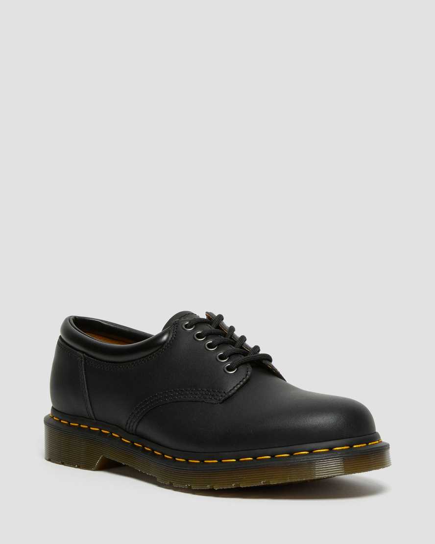 8053 Nappa Leather Casual Shoes — Black
