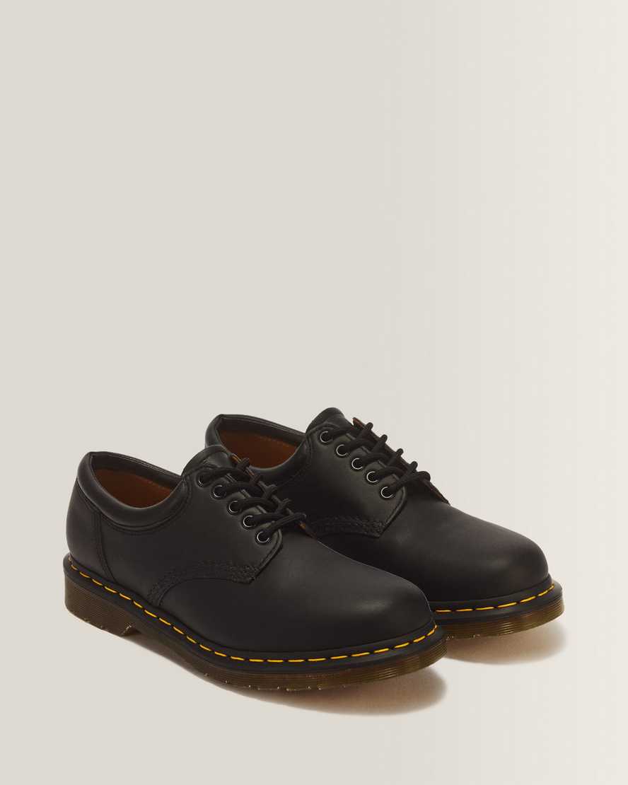 8053 Nappa Leather Casual Shoes — Black