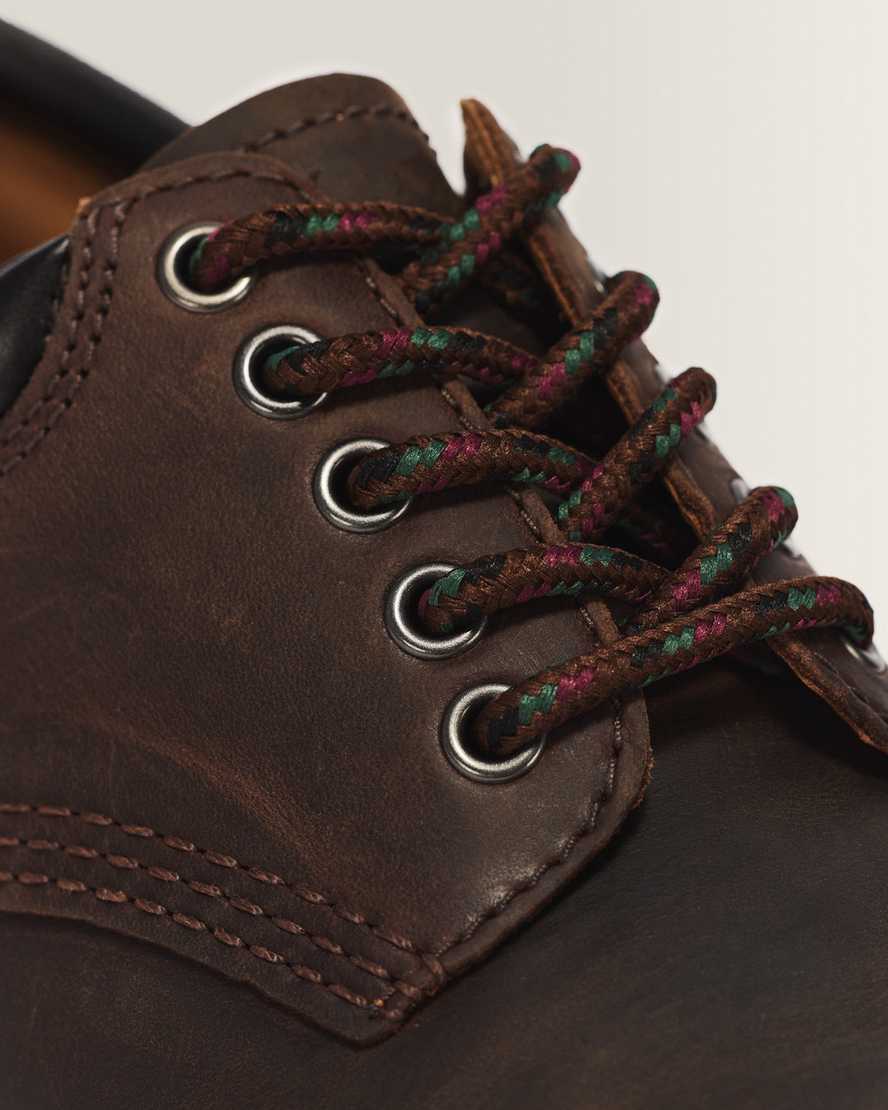 8053 Crazy Horse Leather Casual Shoes — Dark Brown