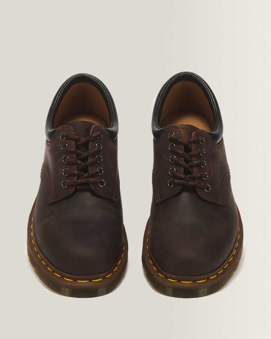 8053 Crazy Horse Leather Casual Shoes — Dark Brown