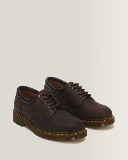 8053 Crazy Horse Leather Casual Shoes — Dark Brown