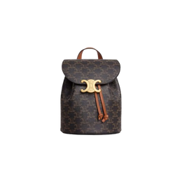 Celine Bonnie Backpack in Triomphe Canvas and Calfskin