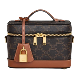 Celine Triomphe Box Bag in Triomphe Canvas – Brown