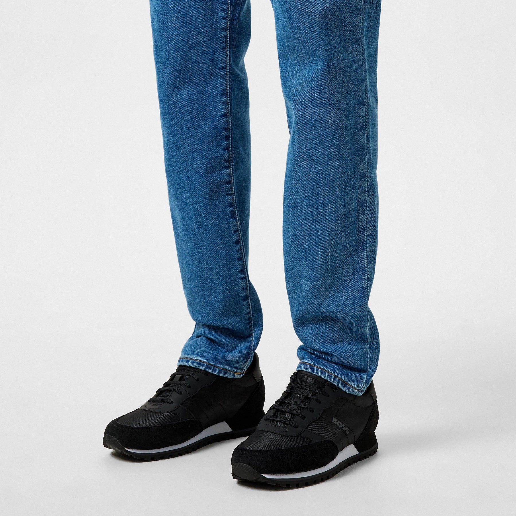 Men's Parkour Runners Textured Mesh Trainers