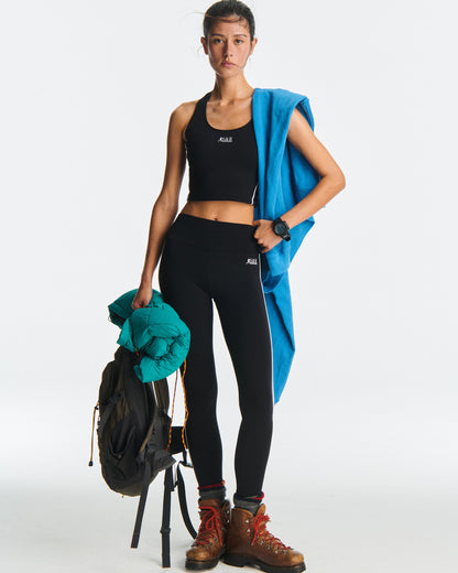 SR Runner Legging - Black/White