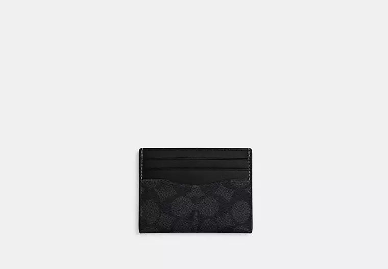 Coach Slim Id Card Case In Signature Canvas - Wallets | Shop From The Mirage