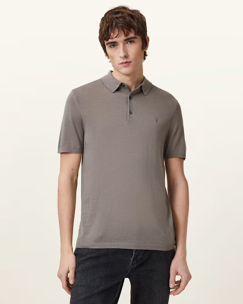 Mode Merino Short Sleeve Ramskull Polo Shirt