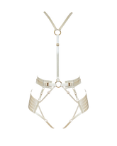Bordelle Signature Strap Body Harness in Ivory