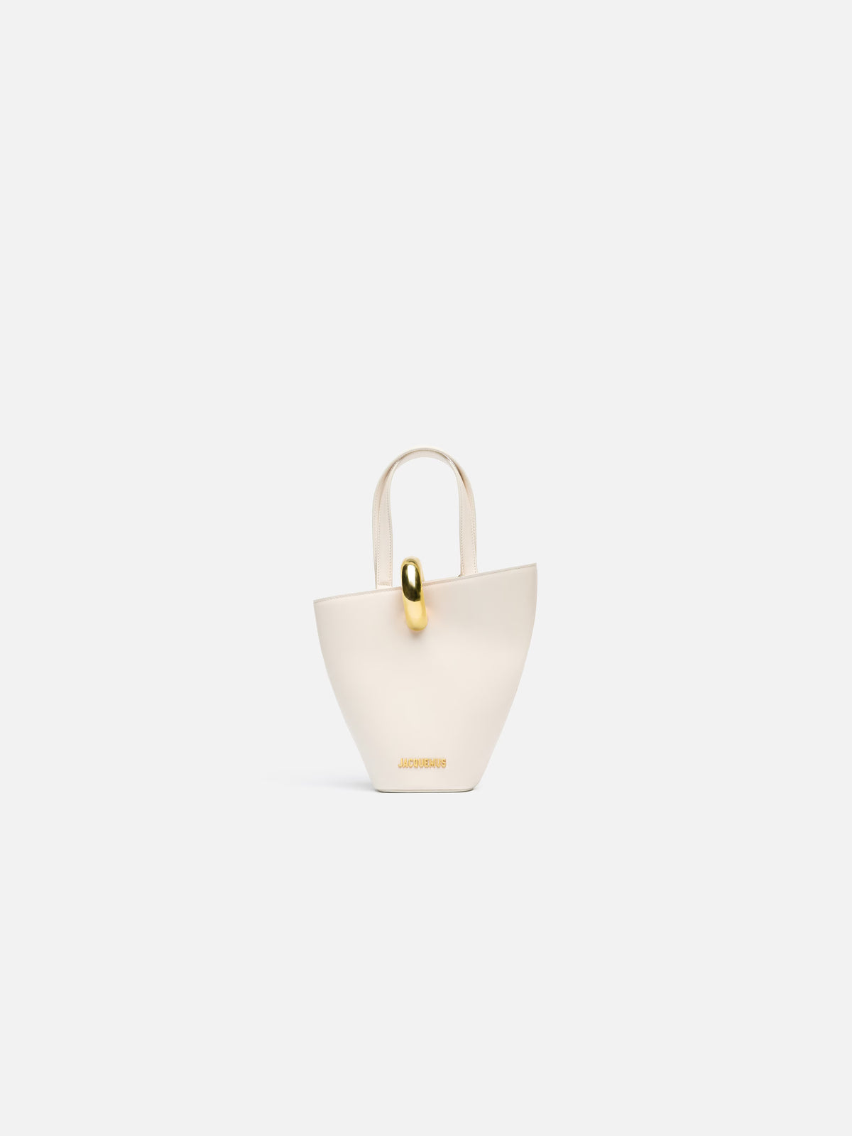The small Bambola Asymmetric mini bucket bag.