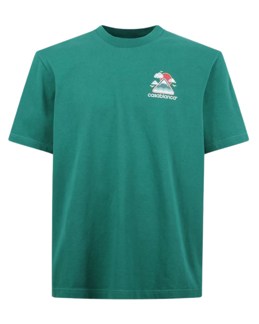 Casablanca Cotton Crewneck T-shirt with Print