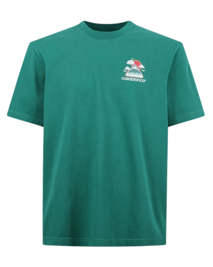 Casablanca Cotton Crewneck T-shirt with Print