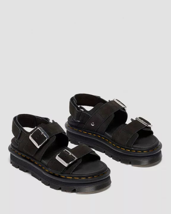 ZEBZAG SUEDE SANDALS