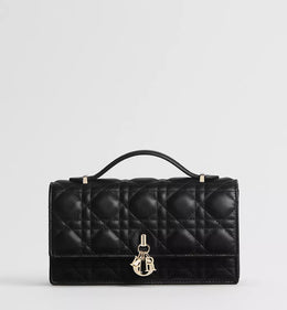 Black lambskin with Cannage pattern