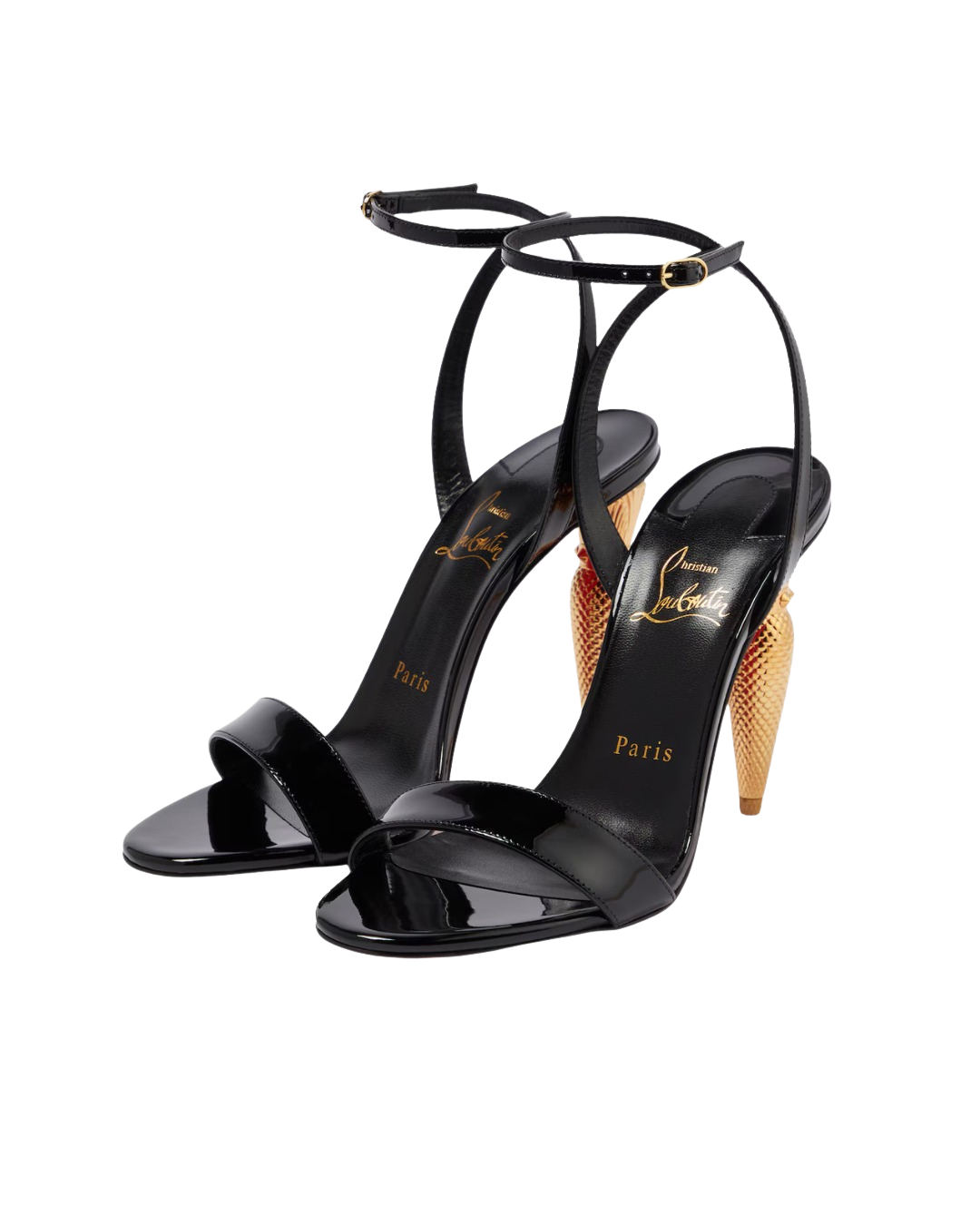 Lipqueen 100 patent leather sandals
