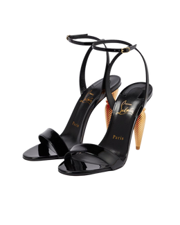 Lipqueen 100 patent leather sandals