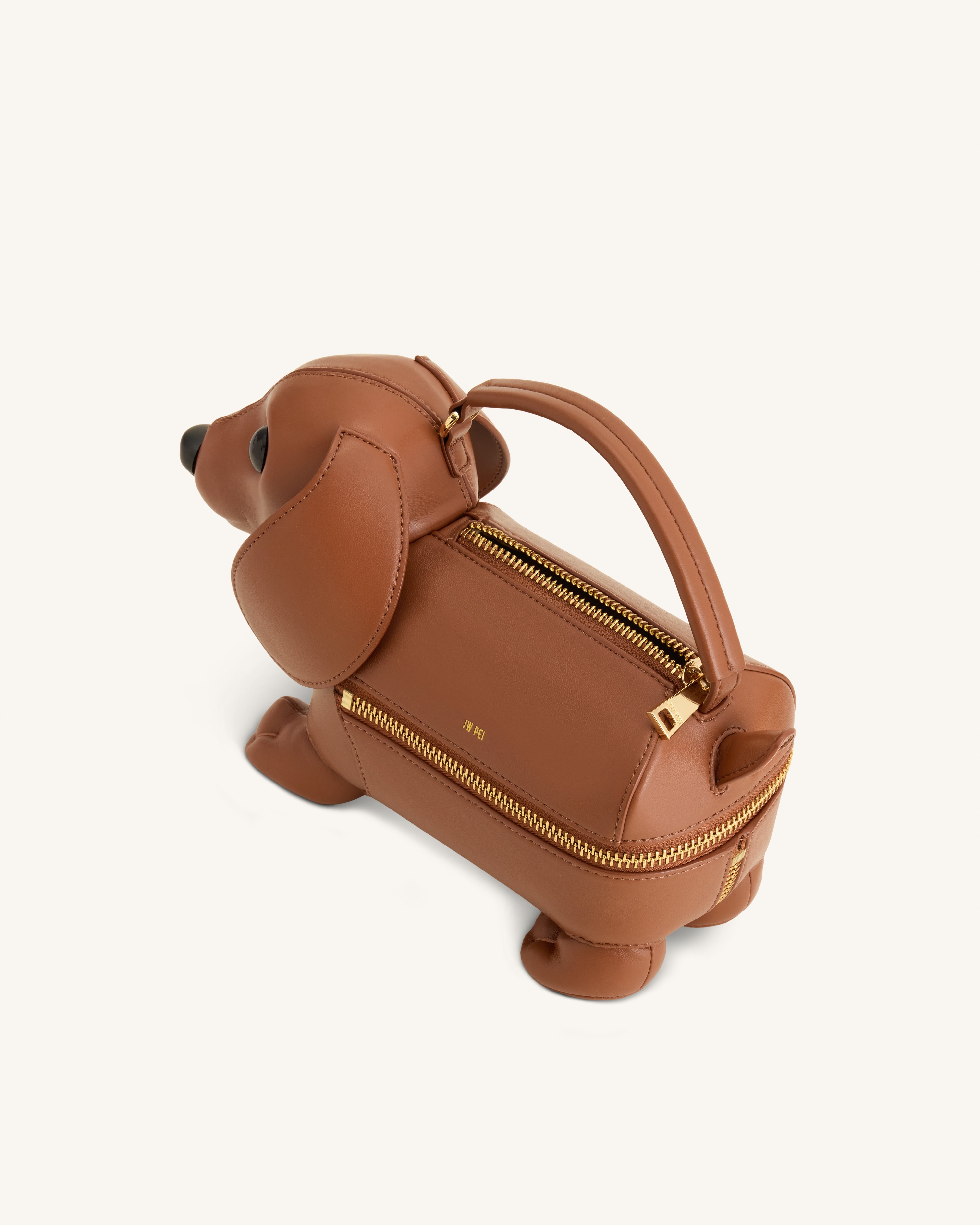 Emilia Dog-Shaped Bag - Brown