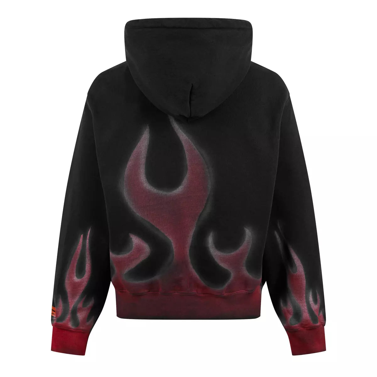 Heron Preston Flame Print Cotton Hoodie