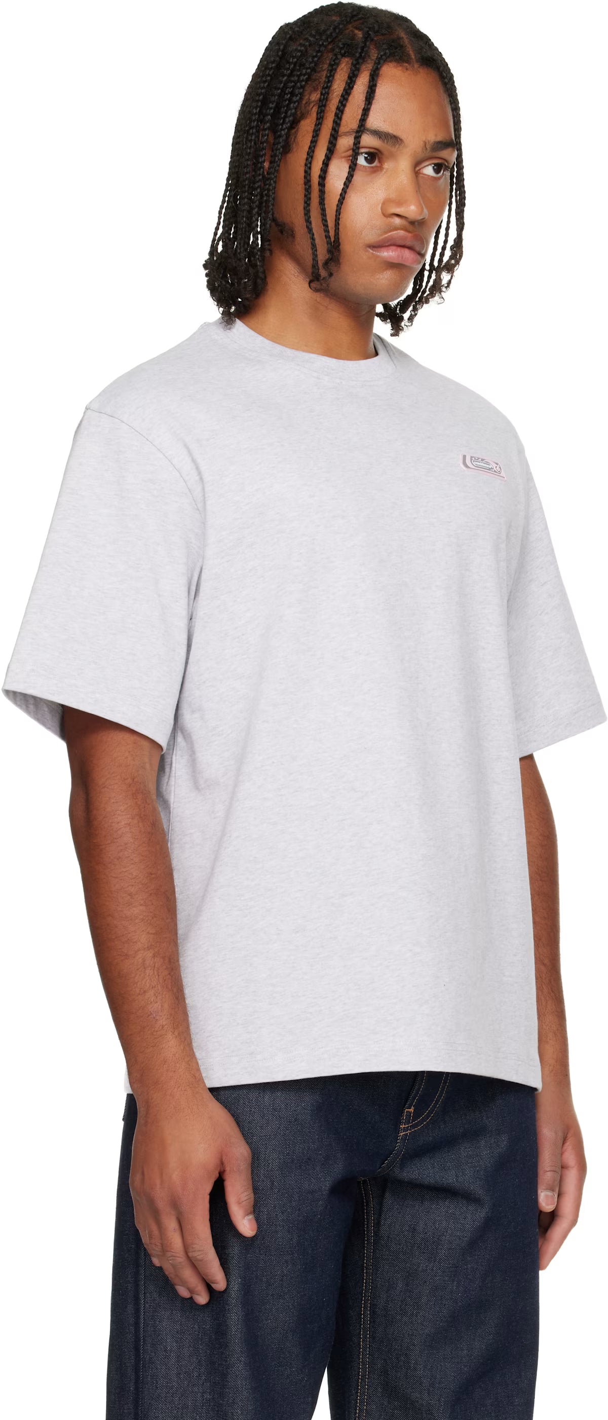 Gray 'Casablanca' Logo Patch T-shirt
