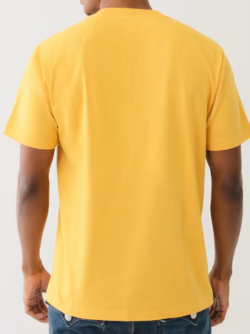 METALLIC LOGO TAPING TEE