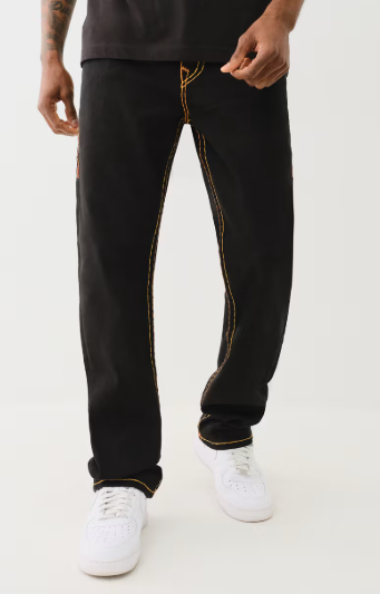 RICKY SUPER T BLACK STRAIGHT JEAN