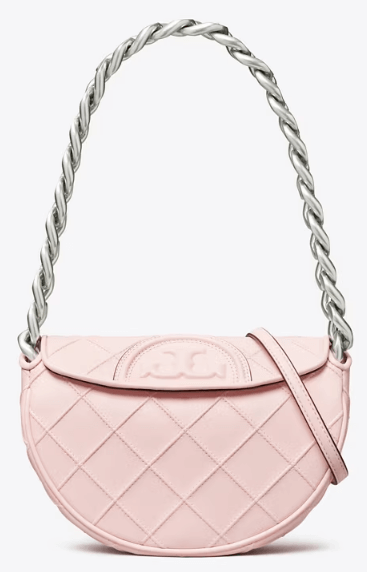 Tory Burch MINI FLEMING SOFT CRESCENT BAG - Bags | Shop From The Mirage