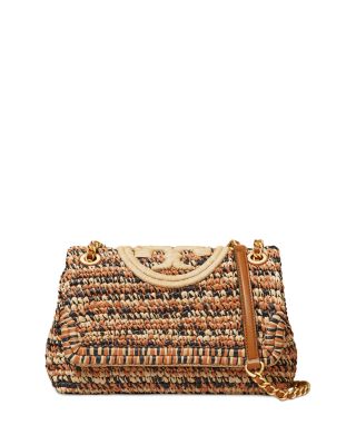 Fleming Soft Raffia Convertible Shoulder Bag