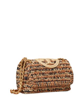 Fleming Soft Raffia Convertible Shoulder Bag