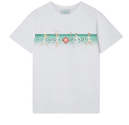 Casablanca Stripes Print Crew-Neck T-Shirt