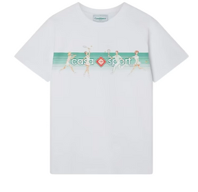 Casablanca Stripes Print Crew-Neck T-Shirt