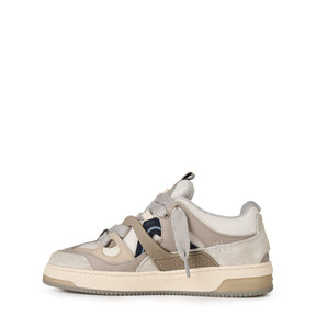 Men's Panelled Canvas Chunky Sneakers