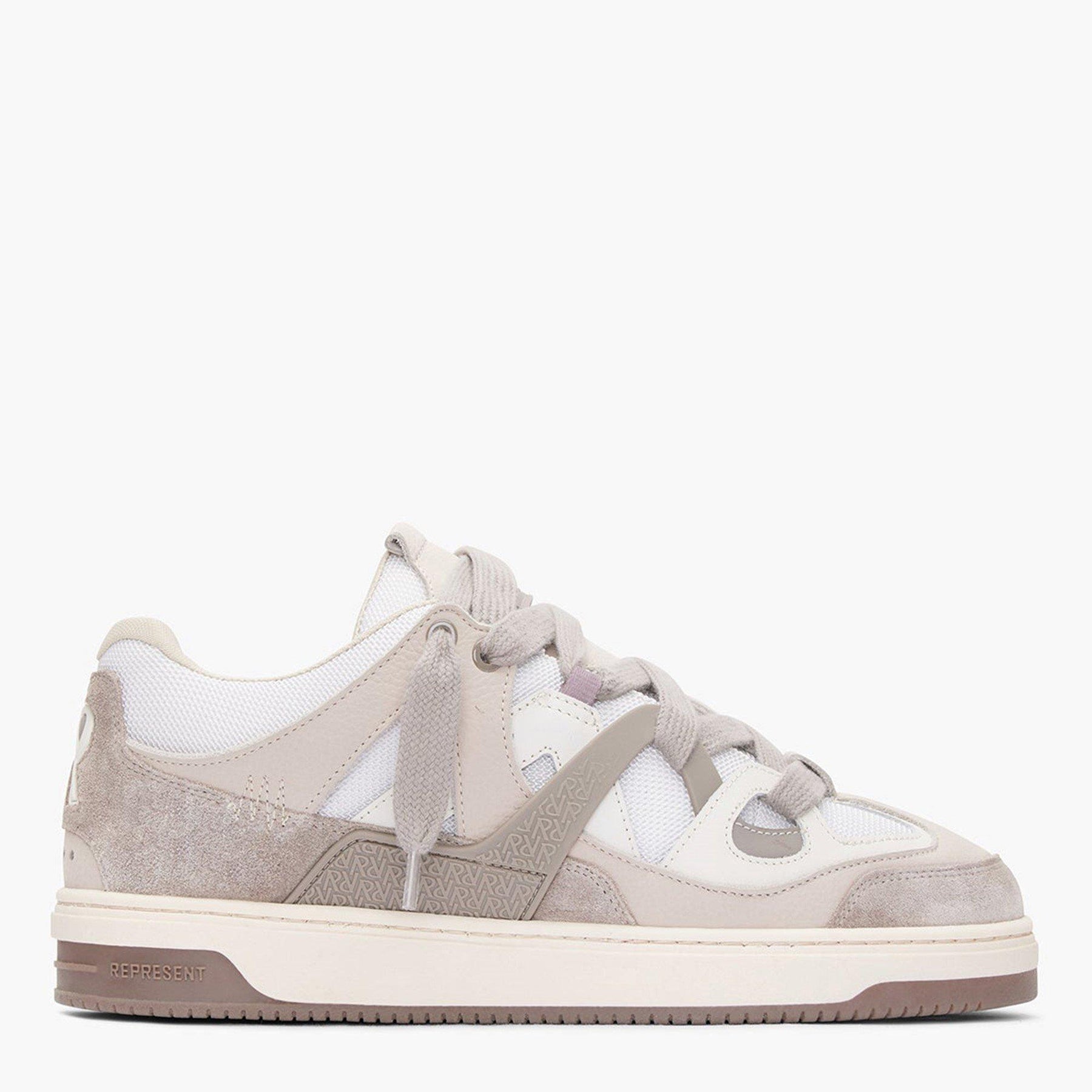 Men's Panelled Canvas Chunky Sneakers