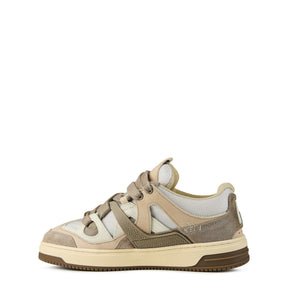 Men's Panelled Canvas Chunky Sneakers