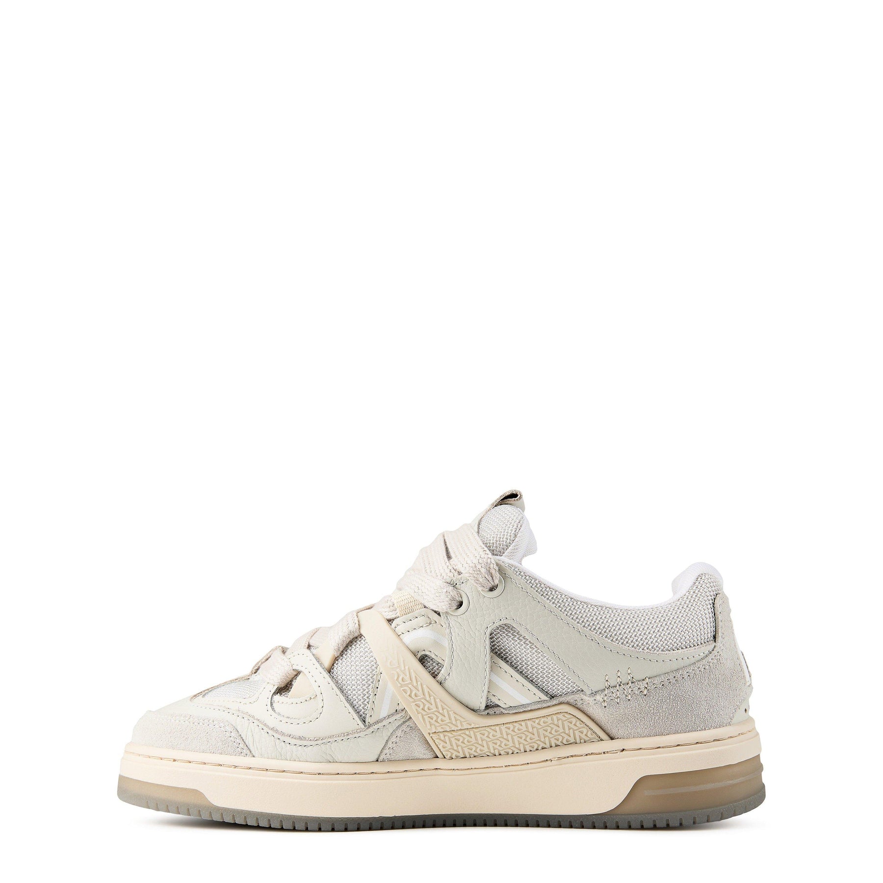 Men's Panelled Canvas Chunky Sneakers