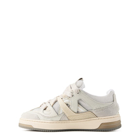 Men's Panelled Canvas Chunky Sneakers