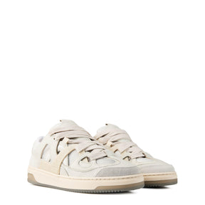 Men's Panelled Canvas Chunky Sneakers