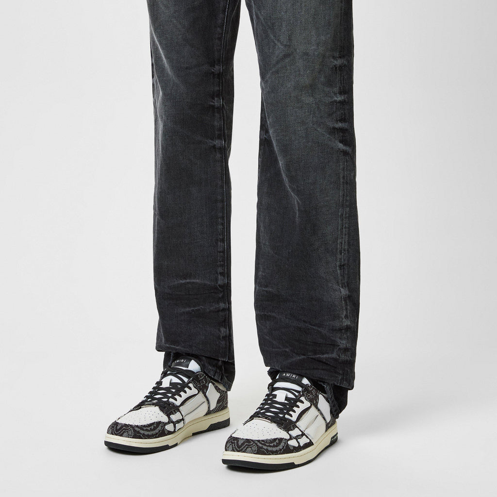 Bandana Denim Skel Low Top Trainers